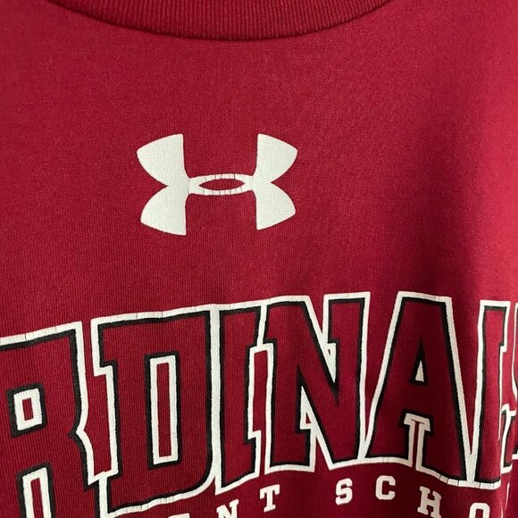 Under Armour Heatgear Cardinals South Kent School. Long Sleeve. Red. Small - Picture 3 of 11